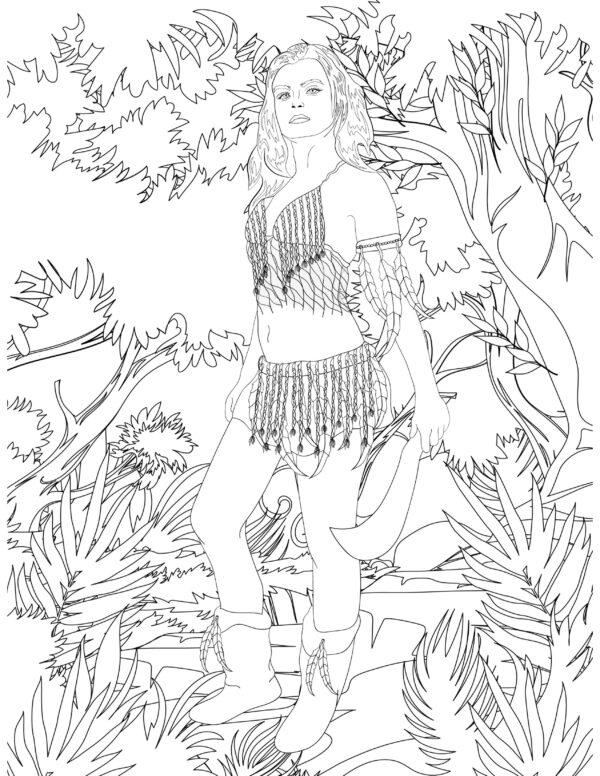 Amazon Warrior Women Printable Coloring Pages - Image 10