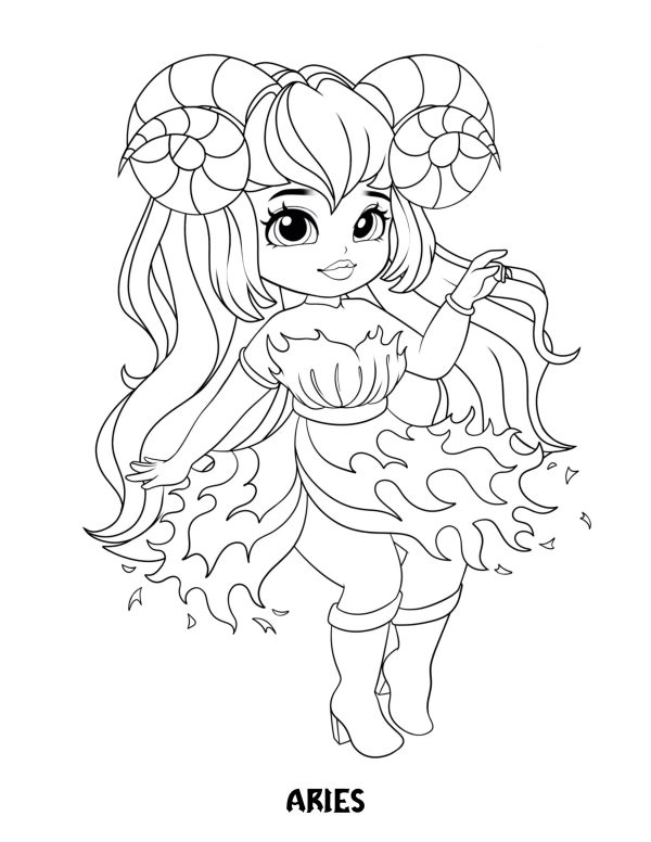 ZODIAC Coloring Book. PRINTABLES!....Digital Download - Image 6