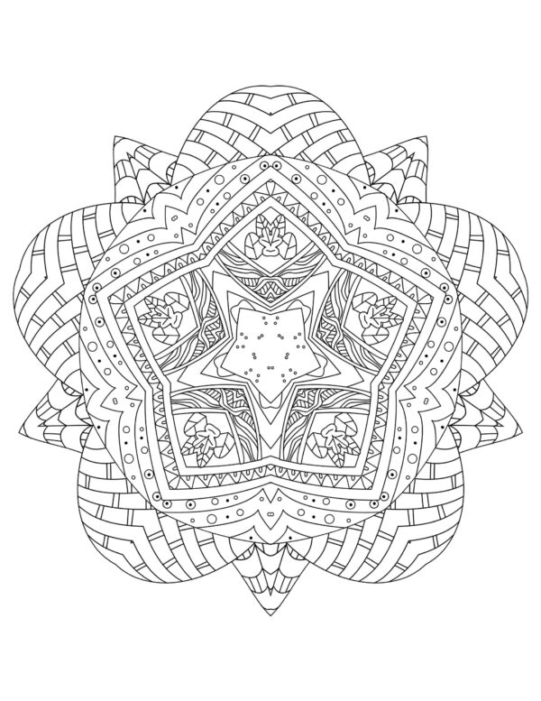 Mandala Magic For Adults Coloring Pages - Image 2