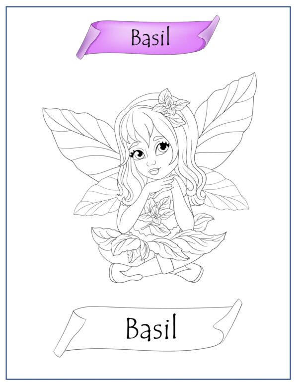 Herbal Princesses Coloring Pages For KIDS! Printable/DIGITAL DOWNLOAD! - Image 4