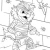 Halloween-Animals In Halloween Costumes Coloring Pages. PRINTABLE - Image 8