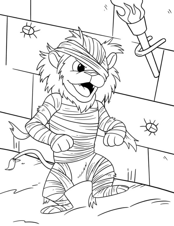 Halloween-Animals In Halloween Costumes Coloring Pages. PRINTABLE - Image 8