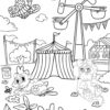 Cats & Dogs Together At Last Coloring Pages - PRINTABLE - Image 3