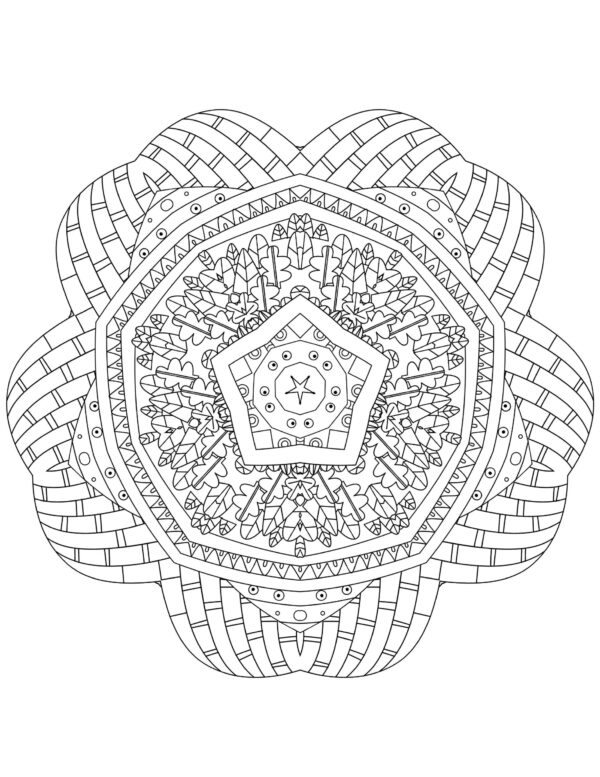 Mandala Magic For Adults Coloring Pages - Image 3