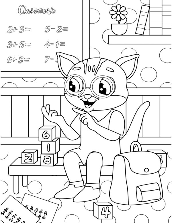 MATH ANIMALS Coloring Pages! PRINTABLE. Digital Download - Image 3