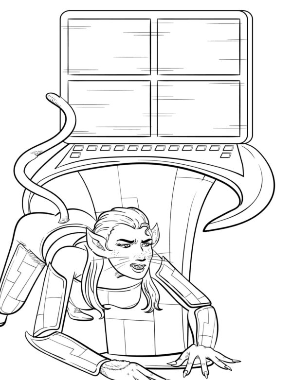 Alien Adventure Coloring Pages-PRINTABLE - Image 5