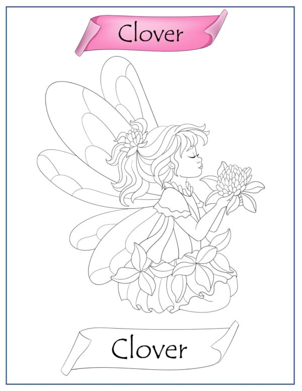 Herbal Princesses Coloring Pages For KIDS! Printable/DIGITAL DOWNLOAD! - Image 6