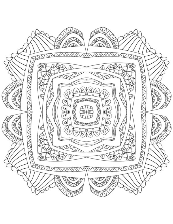 Mandala Magic For Adults Coloring Pages - Image 5