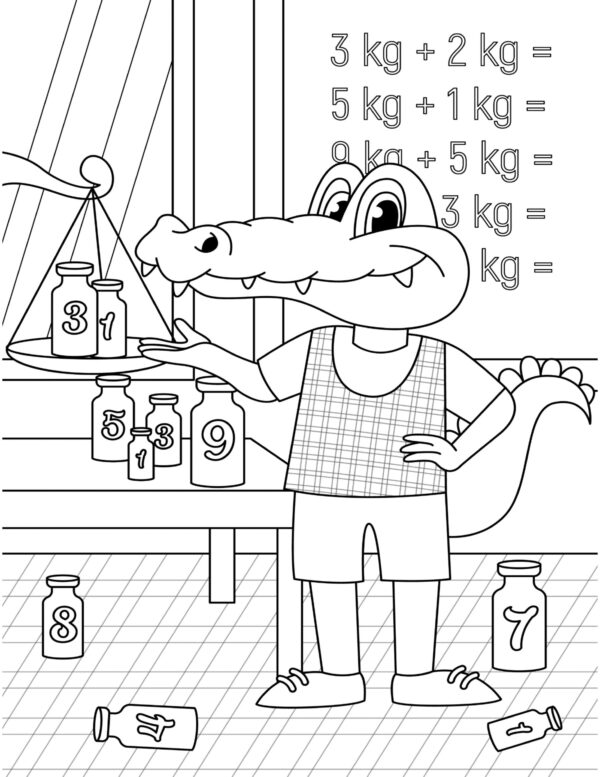 MATH ANIMALS Coloring Pages! PRINTABLE. Digital Download - Image 5