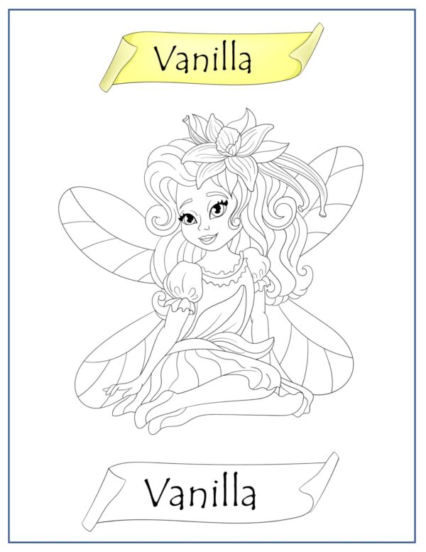 Herbal Princesses Coloring Pages For KIDS! Printable/DIGITAL DOWNLOAD! - Image 7