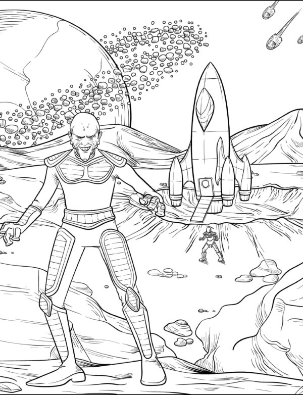 Alien Adventure Coloring Pages-PRINTABLE - Image 8