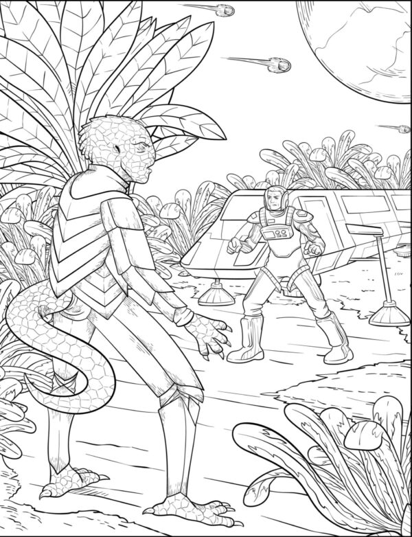 Alien Adventure Coloring Pages-PRINTABLE - Image 12