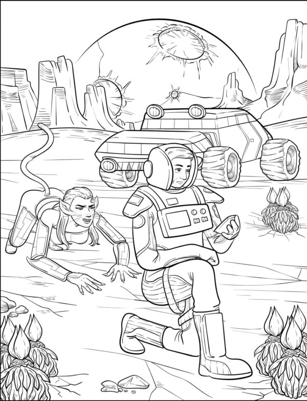 Alien Adventure Coloring Pages-PRINTABLE - Image 13