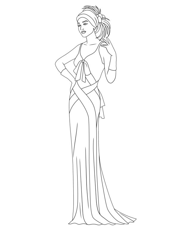 ART DECO WOMEN Coloring Pages....PRINTABLES! Digital Download - Image 8