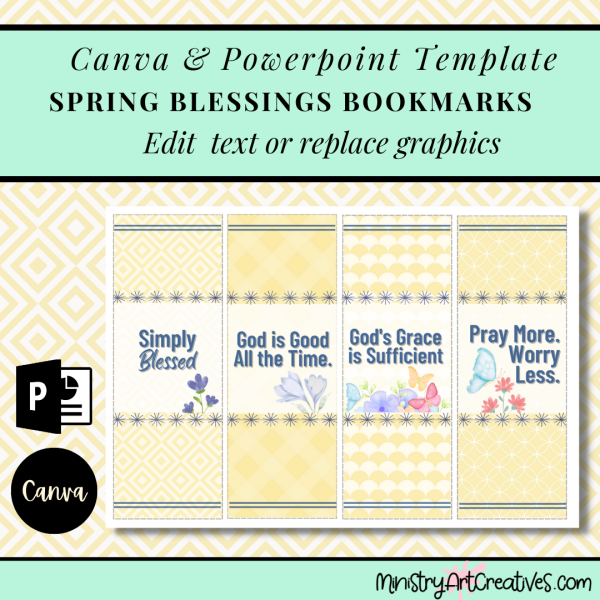 Spring Blessings Bookmarks & Journaling Cards - PLR Rights - Image 3