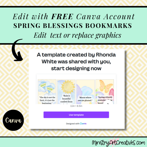 Spring Blessings Bookmarks & Journaling Cards - PLR Rights - Image 5