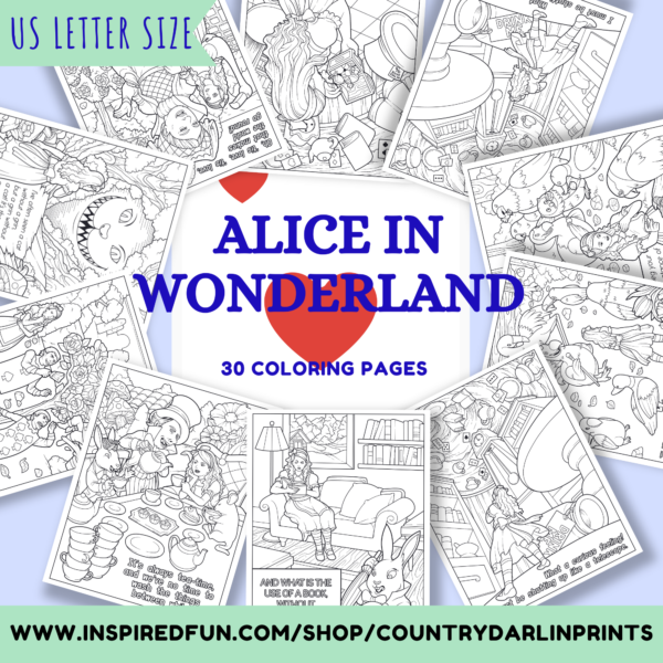 Alice In Wonderland Coloring Pages