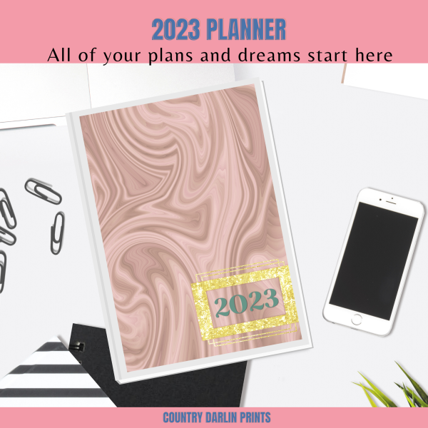 2023 Peach Silk Planner - Image 2