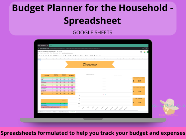 Home Budget Planner Spreadsheet for Google Sheets