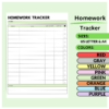 Homework Tracker Printable for Busy Students to Simplify Your Study Routine