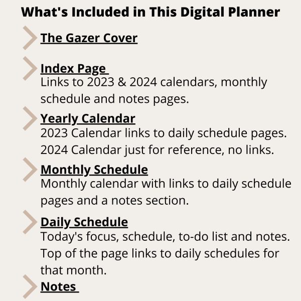 2023 Digital Planner for Smartphones - The Gazer - Image 2