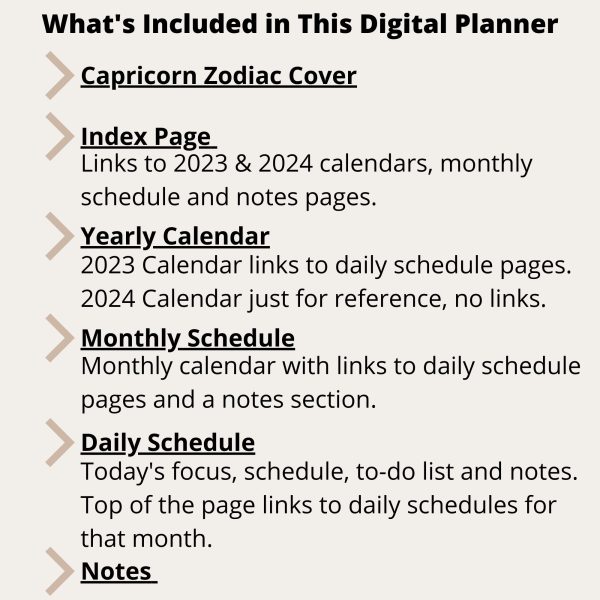 Capricorn 2023 Digital Planner for Smartphones - Image 2