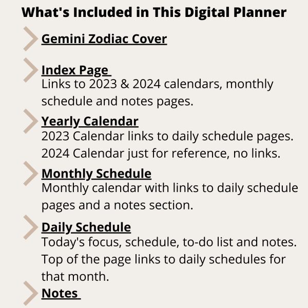 Gemini 2023 Digital Planner for Smartphones - Image 2