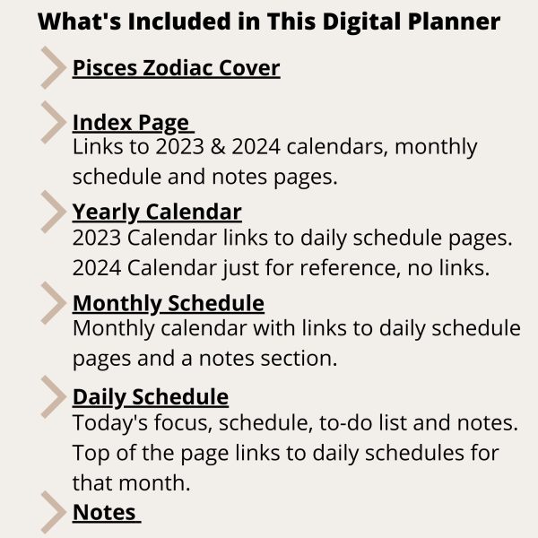 Pisces 2023 Digital Planner for Smartphones - Image 2