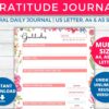 Daily Gratitude Journal Printable