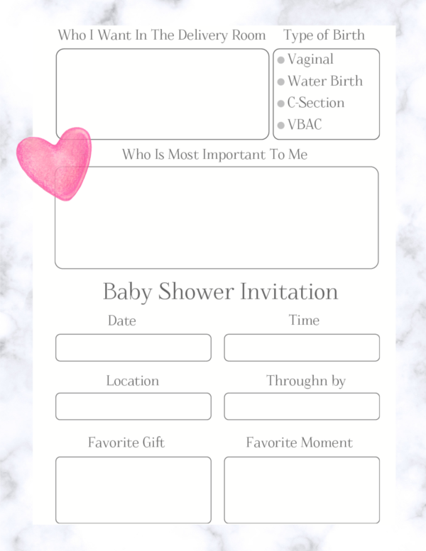 Printable Pregnancy Planner And Journal - Image 6