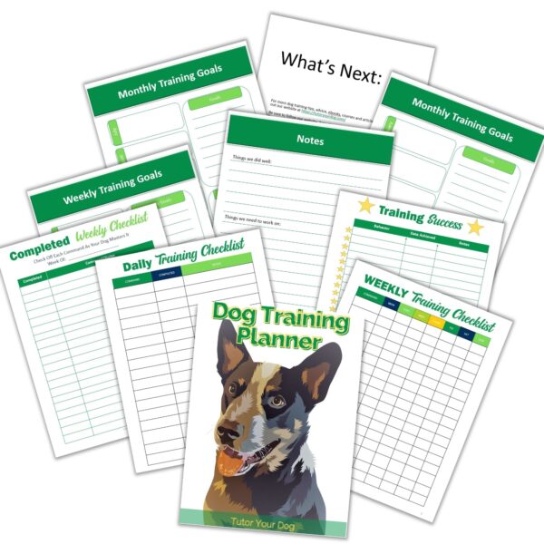 Printable Dog Training and Tracking Chart | Instant Download | 8.5x11 PDF| Dog Training Planner and Training Log - Image 2