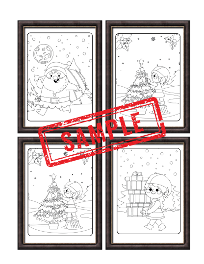 Christmas Magic in Frames: A Festive Coloring Book - Image 4