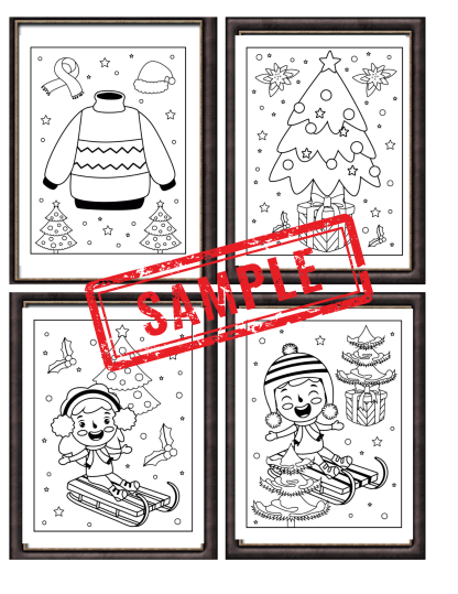 Christmas Magic in Frames: A Festive Coloring Book - Image 5