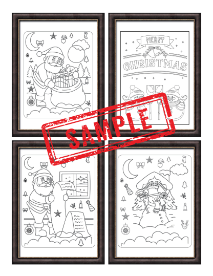 Christmas Magic in Frames: A Festive Coloring Book - Image 8