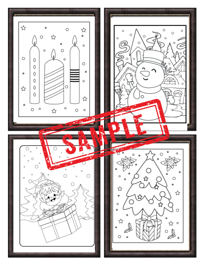 Christmas Magic in Frames: A Festive Coloring Book - Image 9