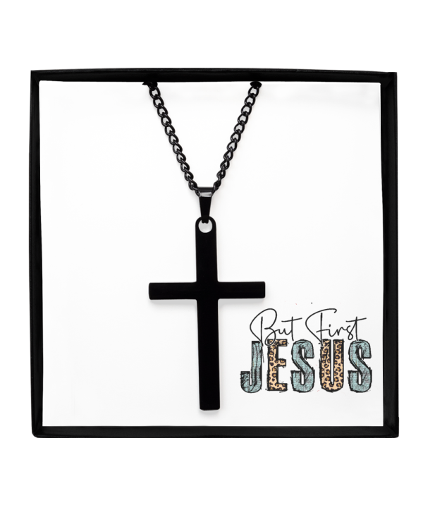 Classic Brass Cross Necklace, Christian, Faith Gift Jewelry