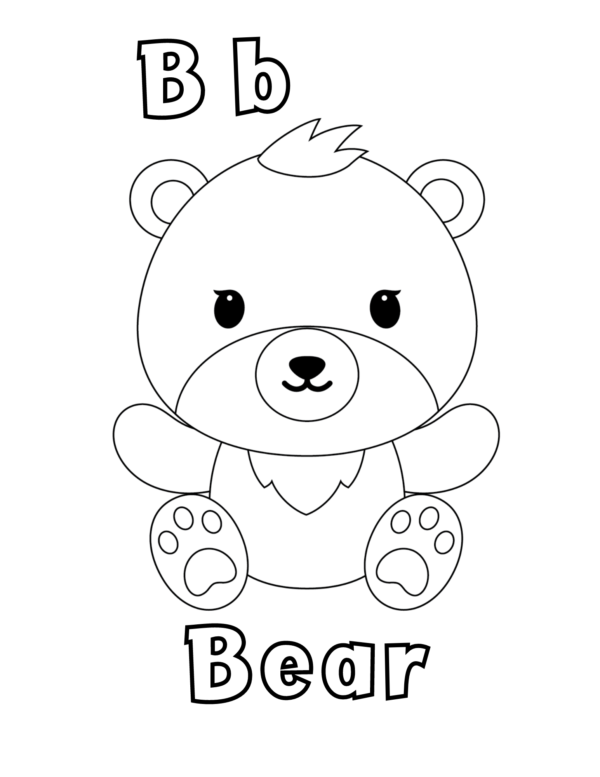 Color and Learn A to Z Alphabet and Animals Coloring Pages - Image 3