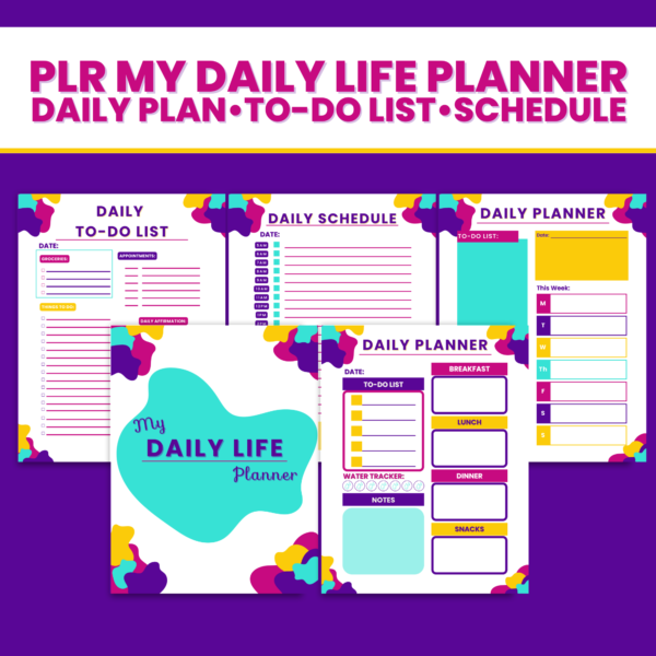 PLR My Daily Life Planner- Daily Planning