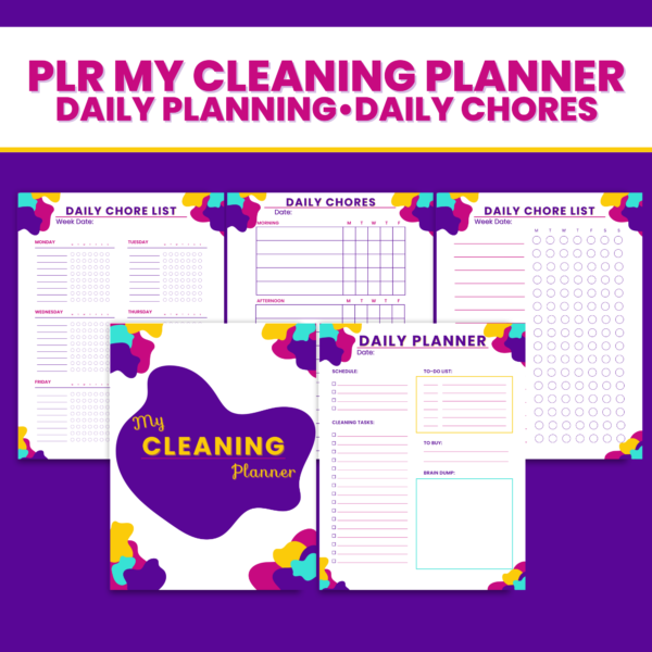 PLR My Cleaning Planner- daily planning and chores