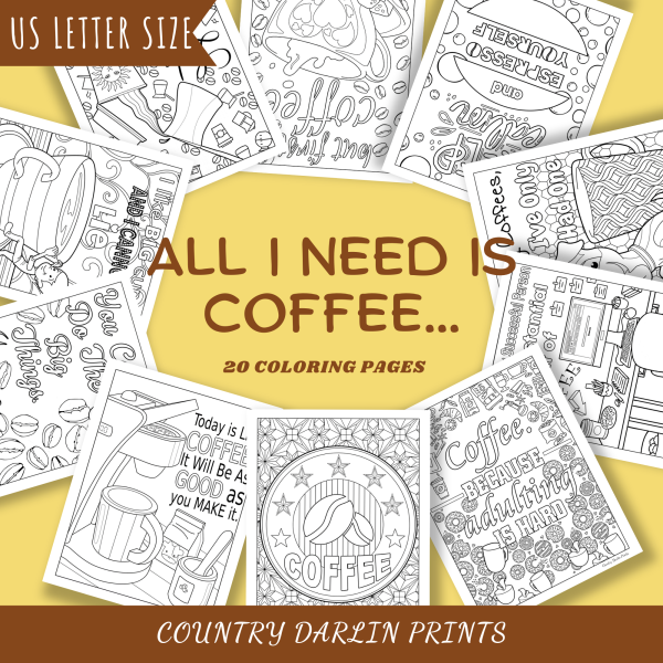 Coffee Cravings Coloring Book - Image 2