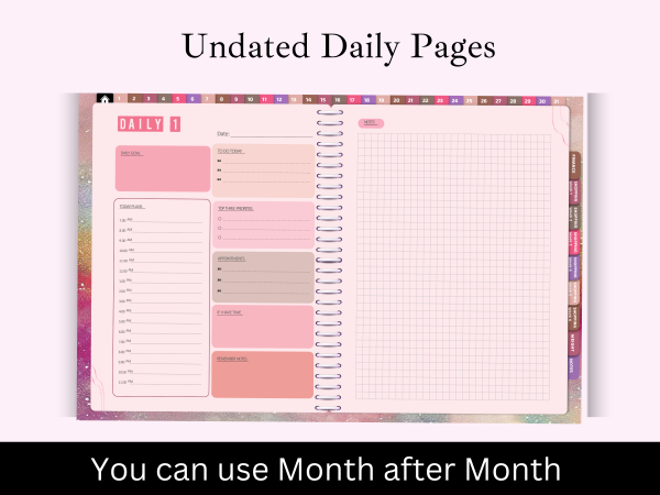 Undated Daily Digital Planner - Image 2