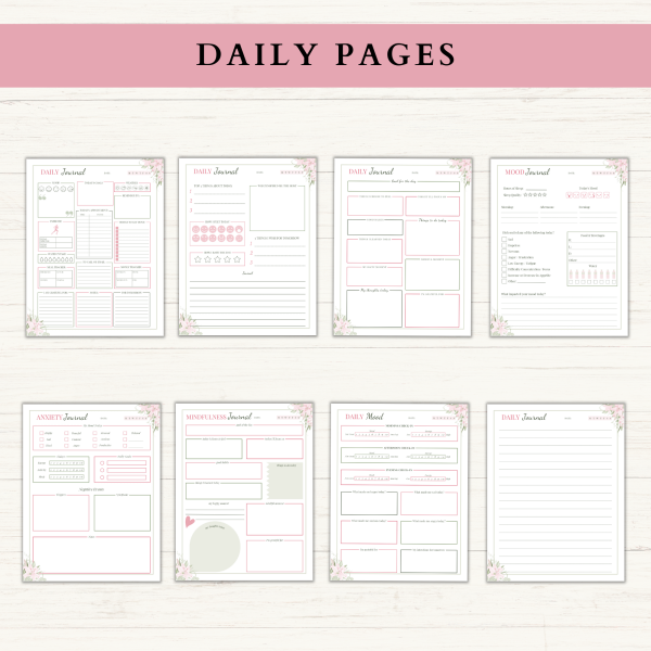 Self-Care Journal | Printable Self-Care Journal | Daily Journal | Gratitude Journal | Reflection Journal | Letter | PDF | Printable Journal | Digital Journal - Image 2