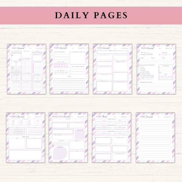 Self-Care Journal | Printable Self-Care Journal | Daily Journal | Gratitude Journal | Reflection Journal | US Letter | PDF | Printable Journal | Digital Journal - Image 2