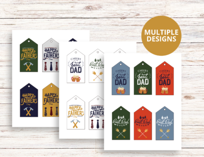 Father's Day Gift Tags, Printable Gift Tags - Image 3