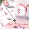 Pink Elf Christmas Printable Gift Tags - Image 2