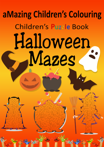 Children's Puzzle book 200 Halloween Mazes digital download for kids maze activity book pack