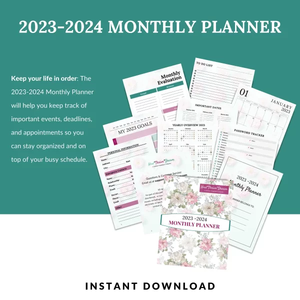 2023-2024 Monthly Planner - Image 2