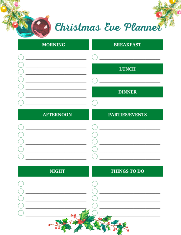 Christmas Planner Perpetual - Image 6