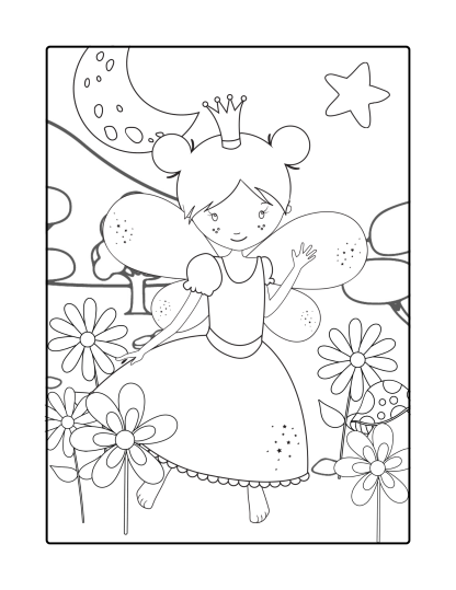 Fairies & Mermaids coloring book - Image 4