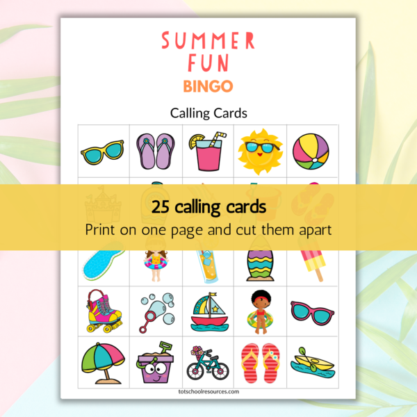 Summer Bingo - Summer Fun Bingo - Summertime Activities - Image 3